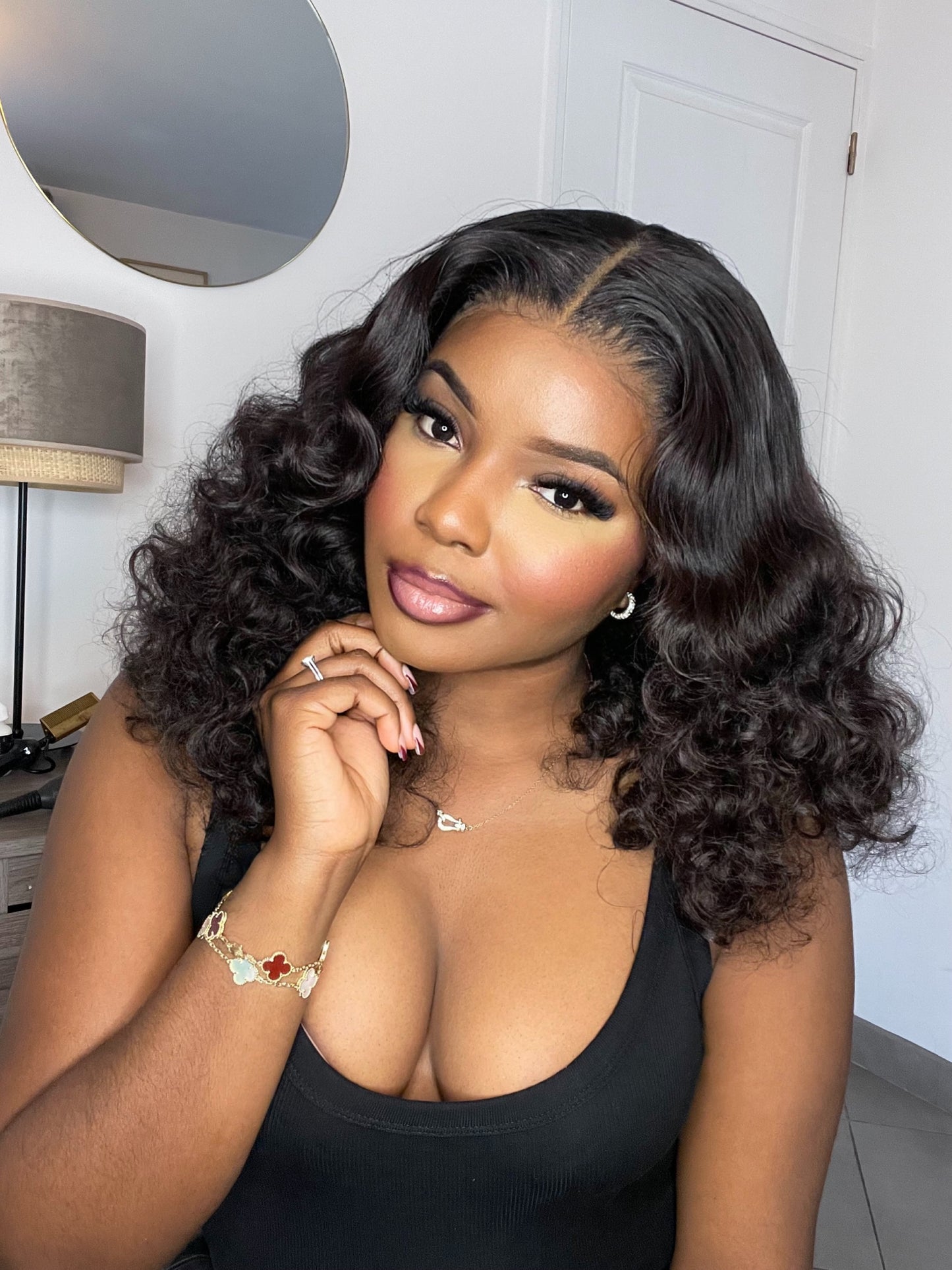 Blend hair bouncy